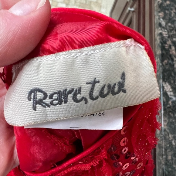 NWOT Rare Too 18M Red Floral Formal Dress - Picture 4 of 5